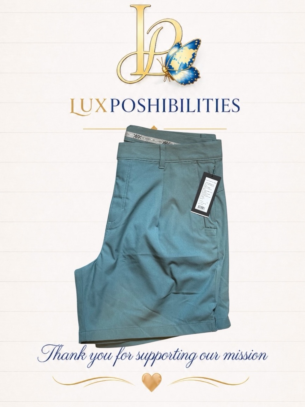 RHONE NWT SIZE 36 7”Tidal Green 7" Golf Tour Shorts - Picture 1 of 3